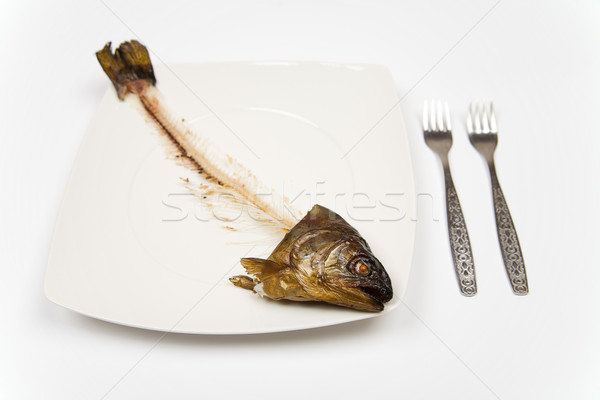 Pesce testa coda simbolo cena Foto d'archivio © Hochwander