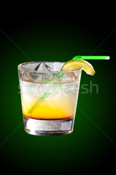 Koktél vodka citrom dzsúz finom folyadék Stock fotó © Hochwander