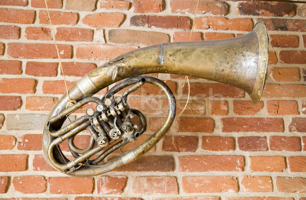 old music instrument on the wall Stock photo © Hochwander