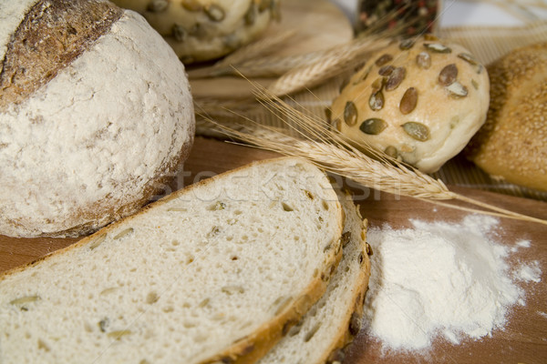 Foto d'archivio: Fresche · diverso · pane · grano · testa