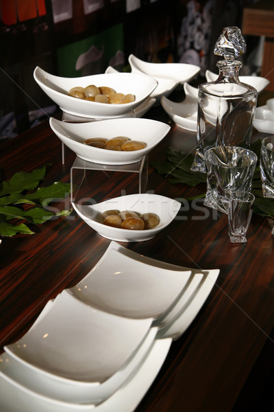 Töten Hunger eleganten Service Luxus Restaurant Stock foto © Hochwander