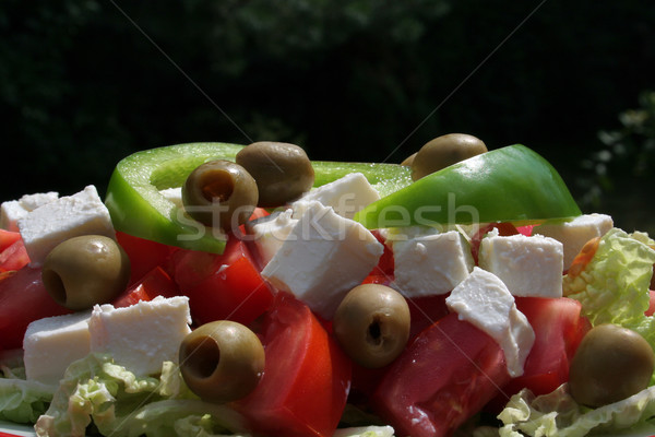 greek salad Stock photo © Hochwander