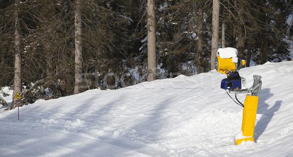 snow cannon in italian Dolomites Stock photo © Hochwander