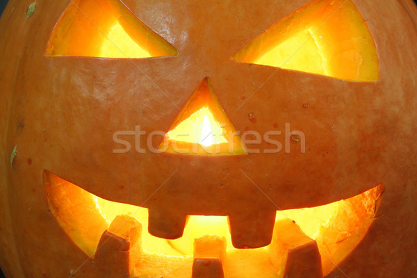 face of halloween pumpkin Stock photo © Hochwander