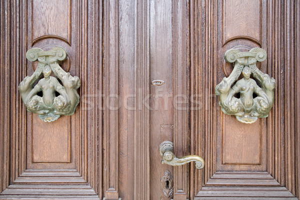 [[stock_photo]]: Invité · vieux · porte · anciens · bâtiment