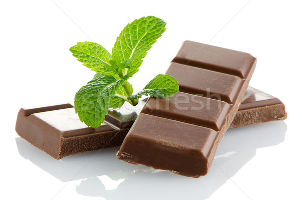 Stock photo: Closeup detail of chocolate parts