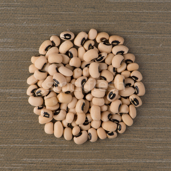 Circle of white beans Stock photo © homydesign