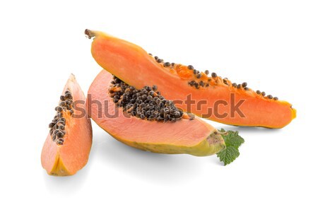 Fresh and tasty papaya Stock photo © homydesign