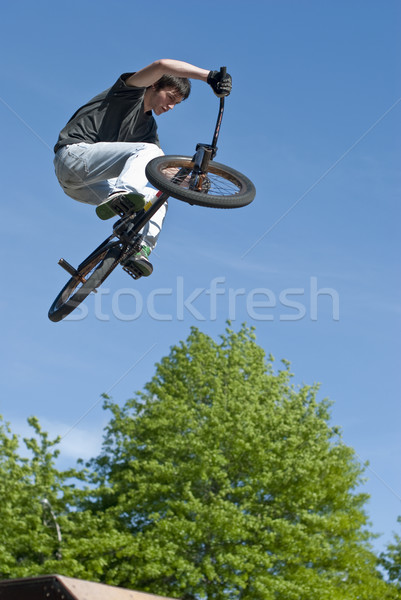 Fahrrad Stunt Stock foto © homydesign