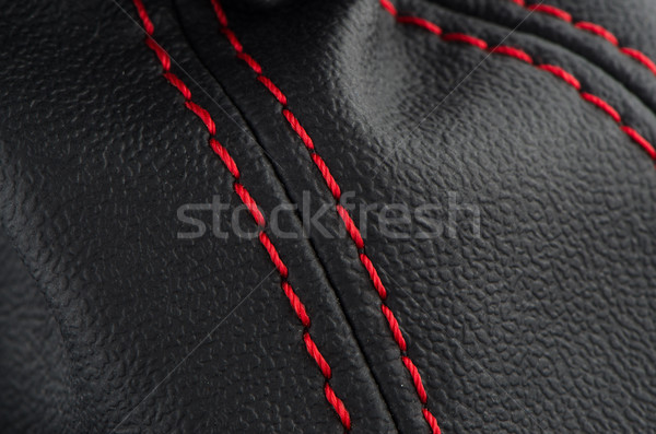Black leather  Stock photo © homydesign