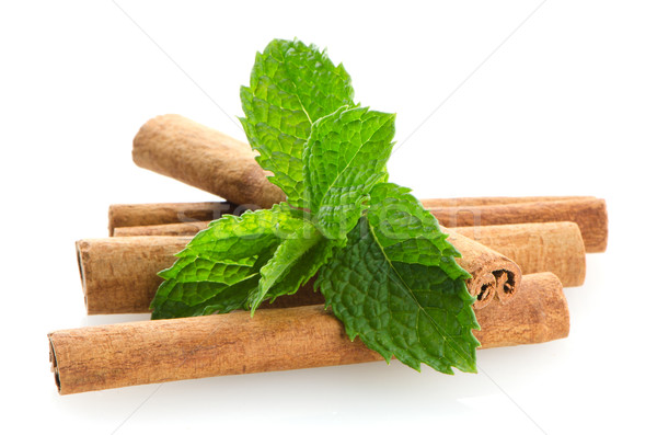 Cinnamon sticks Stock photo © homydesign