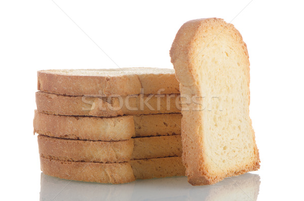 Golden brown toast Stock photo © homydesign