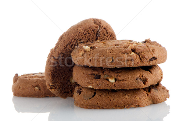 Chocolate chip cookies Stock photo © homydesign