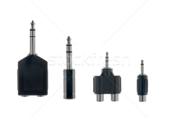 Audio plug adaptors Stock photo © homydesign