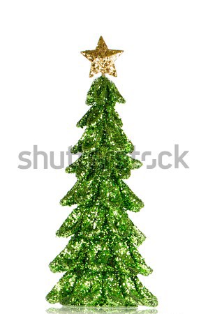 聖誕樹 裝飾 出 綠色 白 商業照片 © homydesign