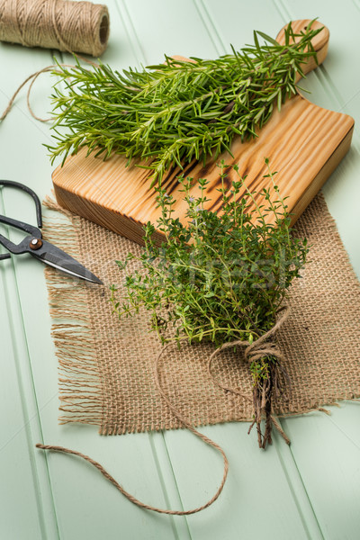Rosemary and thyme Stock photo © homydesign