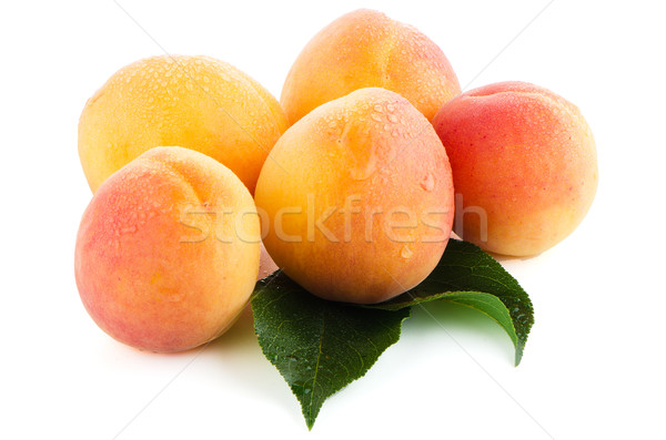 Foto stock: Doce · pêssegos · fruto · laranja · beber · estúdio