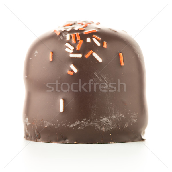 Chocolate coated marshmallow Stock photo © homydesign