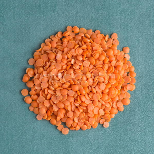 Circle of peeled lentils Stock photo © homydesign