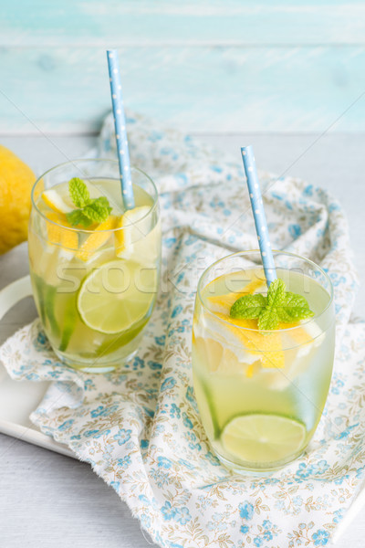 Summer citrus fruits drink Stock photo © homydesign