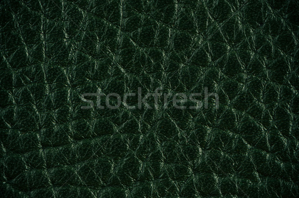 Stock photo: Green leather 