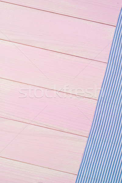 Blue towel over table Stock photo © homydesign