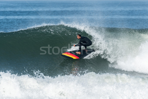 Stock photo: Stand up paddle surfer