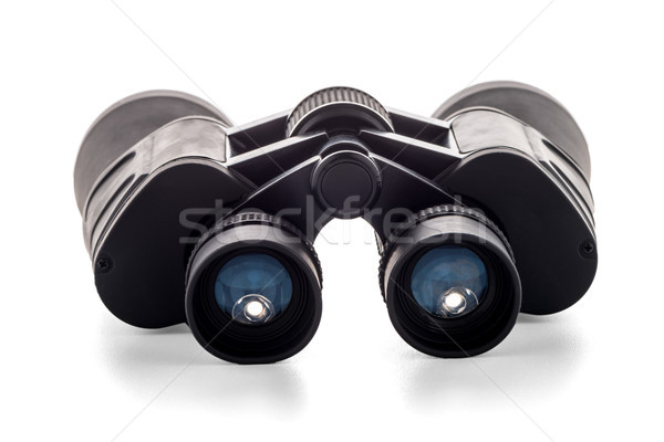 Black binoculars isolated Stock photo © homydesign