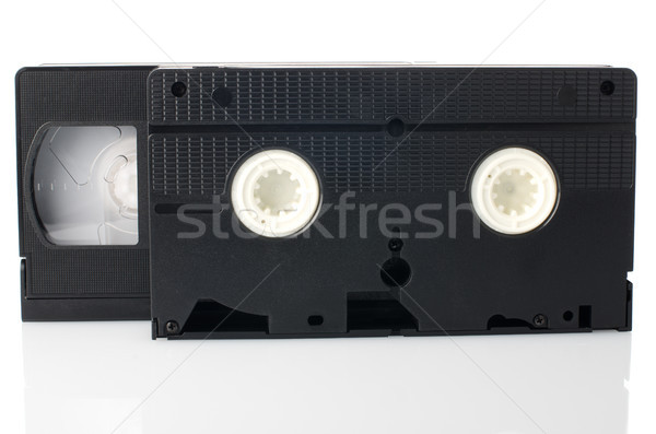 Vecchio video isolato bianco televisione tecnologia Foto d'archivio © homydesign