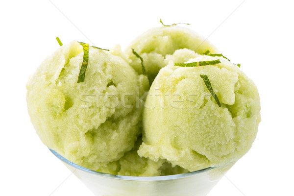 Melon flavored ice-cream Stock photo © homydesign