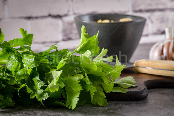 Fresh garden herbs Stock photo © homydesign