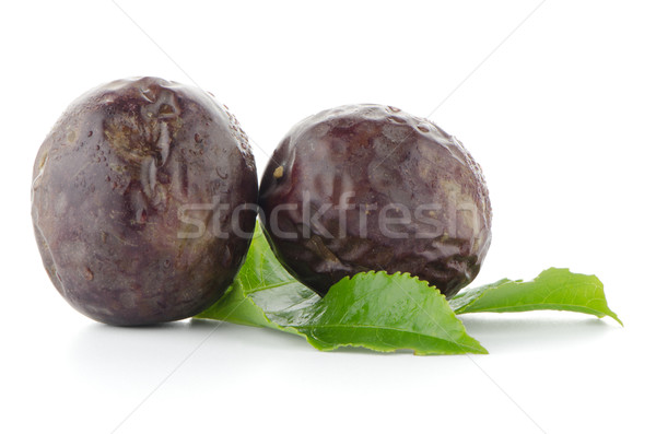 Fresh passion fruit Stock photo © homydesign