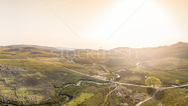 Sunset at Serra da Freita Stock photo © homydesign