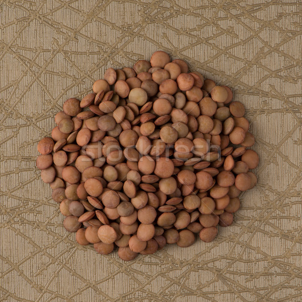 Circle of lentils Stock photo © homydesign