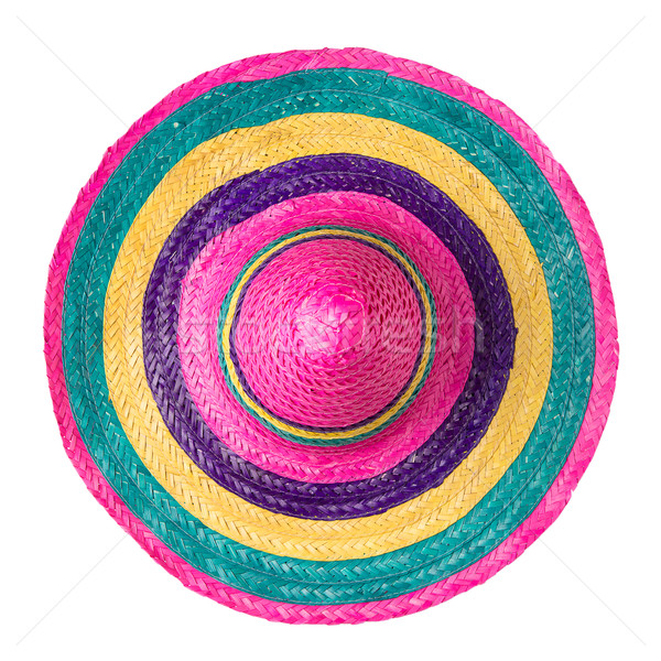 Mexican straw sombrero Stock photo © homydesign