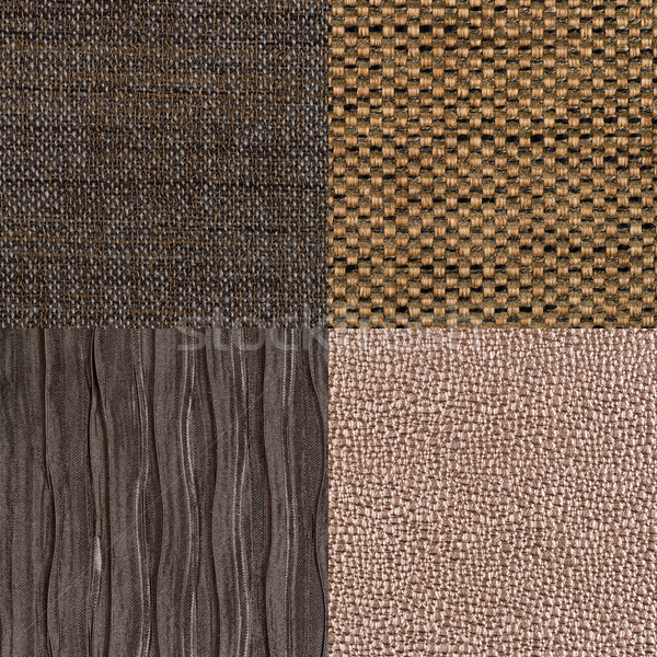 Ingesteld bruin weefsel textuur mode Stockfoto © homydesign