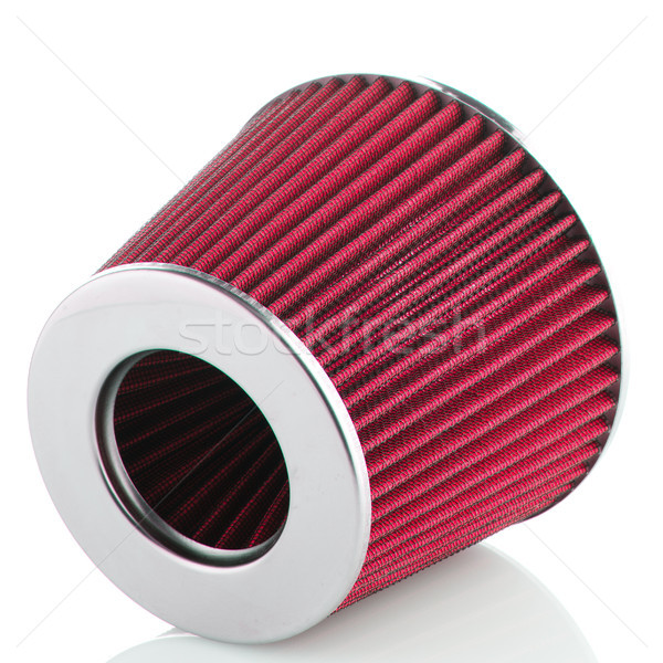 Luft Kegel filtern weiß Fahrzeug Modifikation Stock foto © homydesign
