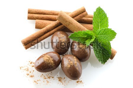 Chocolate Bar with hazelnuts Stock photo © homydesign