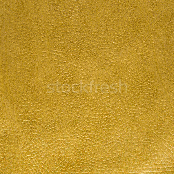 Stock photo: Yellow leather background 