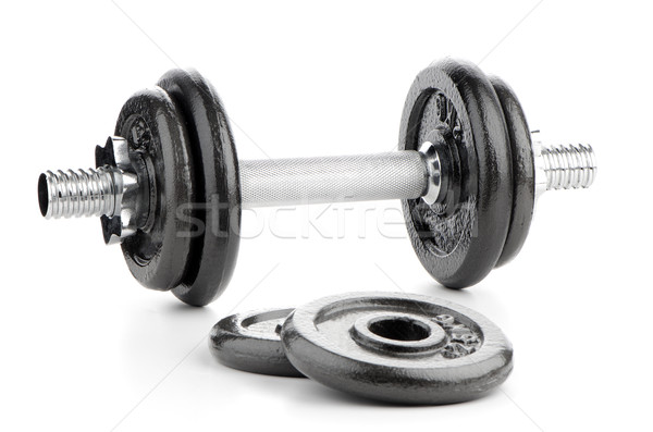 Dumbbell weights Stock photo © homydesign