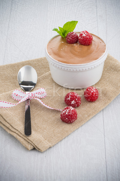 Paleo régime alimentaire style dessert chocolat noir oeufs [[stock_photo]] © homydesign