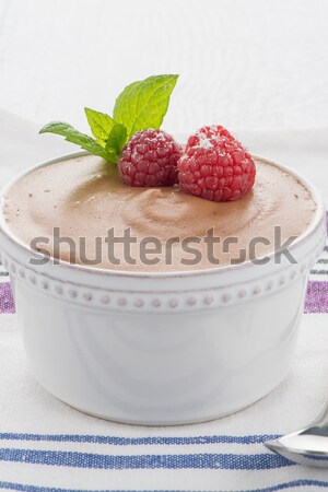 Paleo dieet stijl dessert pure chocola eieren Stockfoto © homydesign