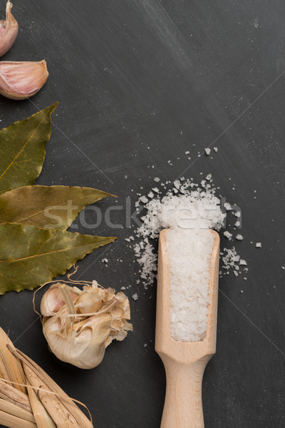 Cozinhar ingredientes cozinha mediterrânea azeite monte alecrim Foto stock © homydesign