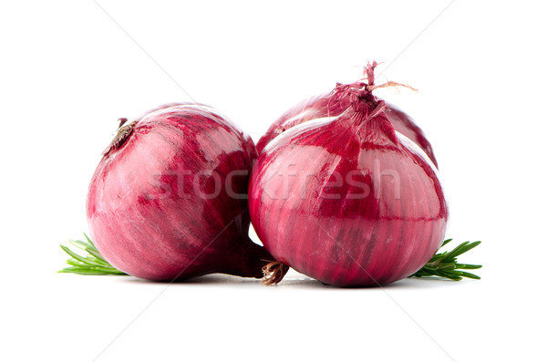 Red onions Stock photo © homydesign