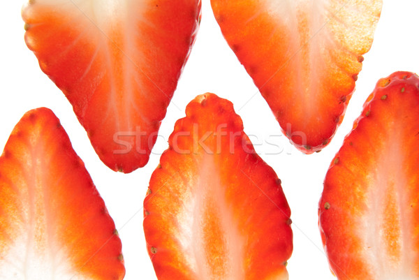 Strawberry slices Stock photo © homydesign