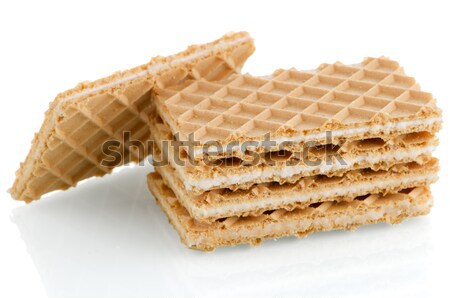 Foto stock: Baunilha · branco · comida · bolo