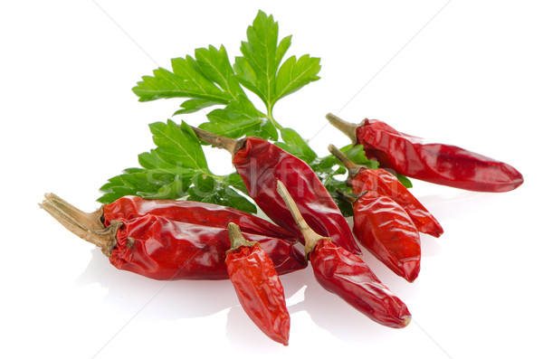 Red chili peppers Stock photo © homydesign