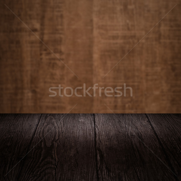 Stockfoto: Hout · tabel · houten · muur · boom · bouw
