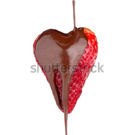 Strawberry and chocolate Stock photo © homydesign