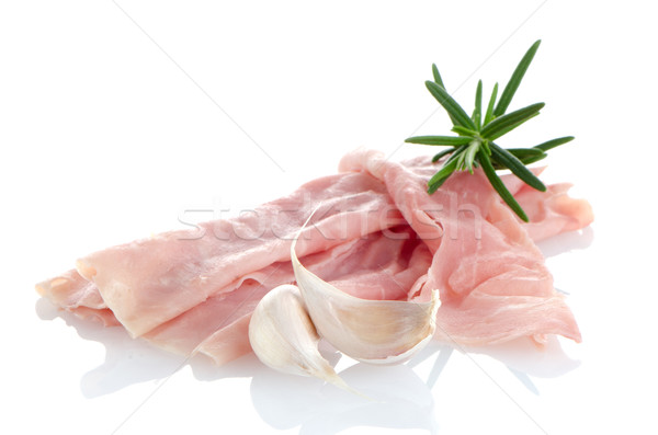 Fresh shaved ham Stock photo © homydesign